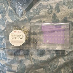 Erin Condren Hello Kitty acrylic perpetual calendar NWT